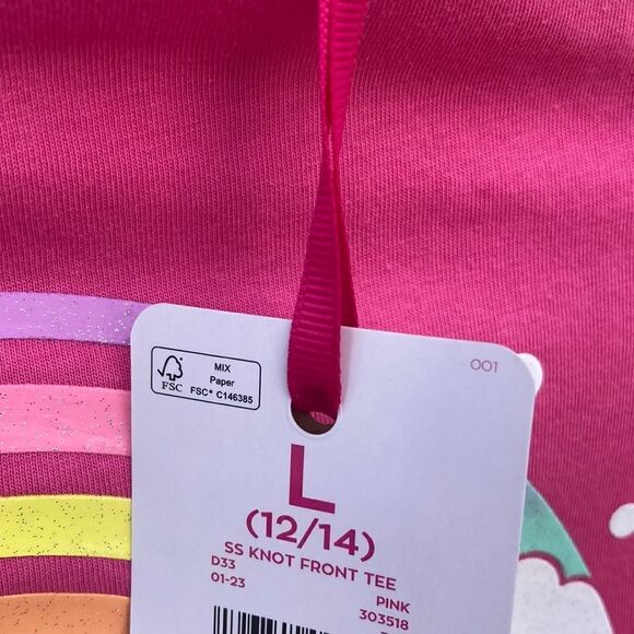 JUSTICE Girls Lightweight Knot Front Graphic T-Shirts 2-Pack Size L (12/14) - Picture 6 of 7